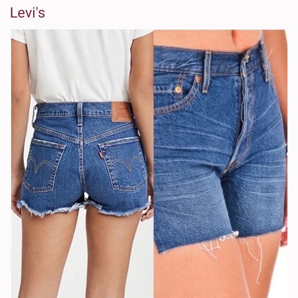 Levi’s 501 Slit Side Denim Shorts Size 29